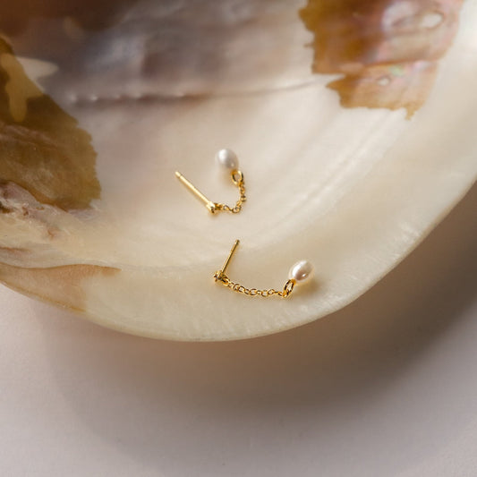 Isha Perlen-Tropfenohrringe