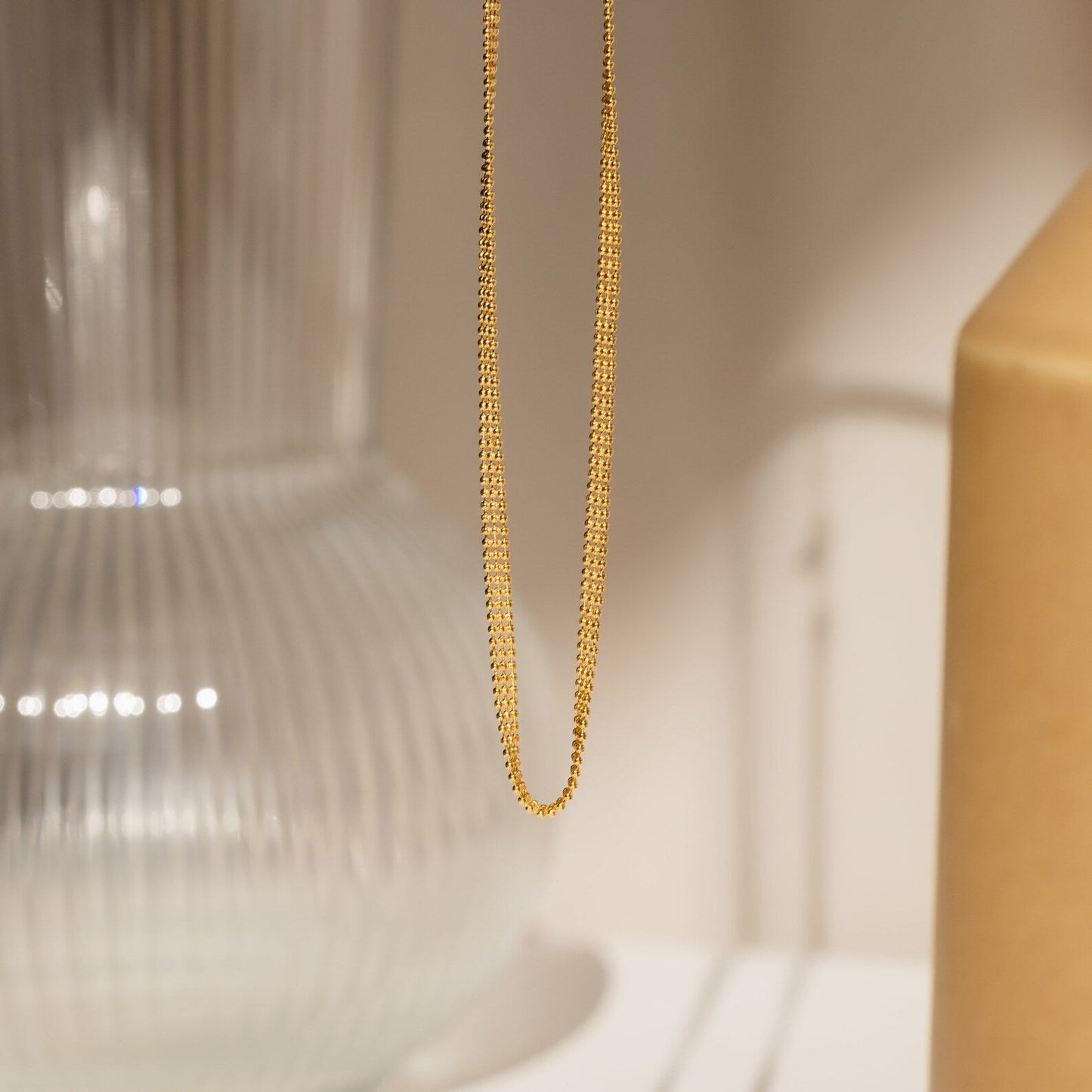 Collar de cuentas de tres capas