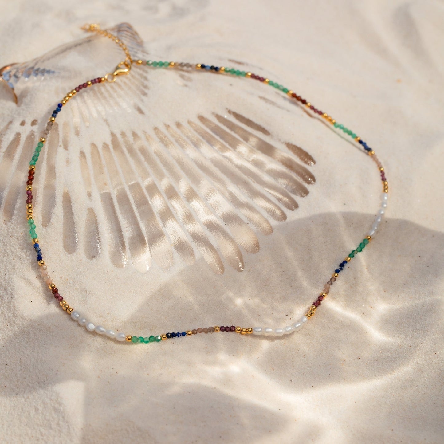 Collar de cuentas arcoíris Oasis