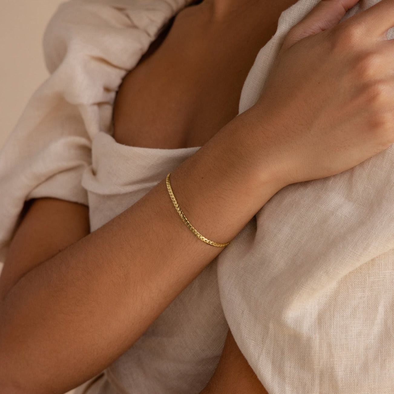 Pulsera de cadena de serpiente