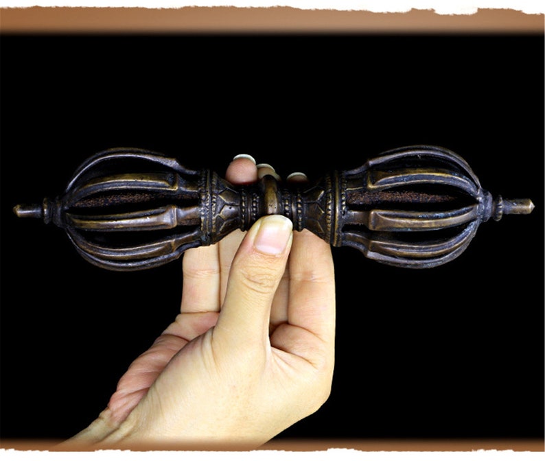 Powerful Vintage Vajra Dorje,Tibetan Tantric Buddhism (Vajrayana) Ritual Implement,Weapon of the Godhead,Handmade in Nepal