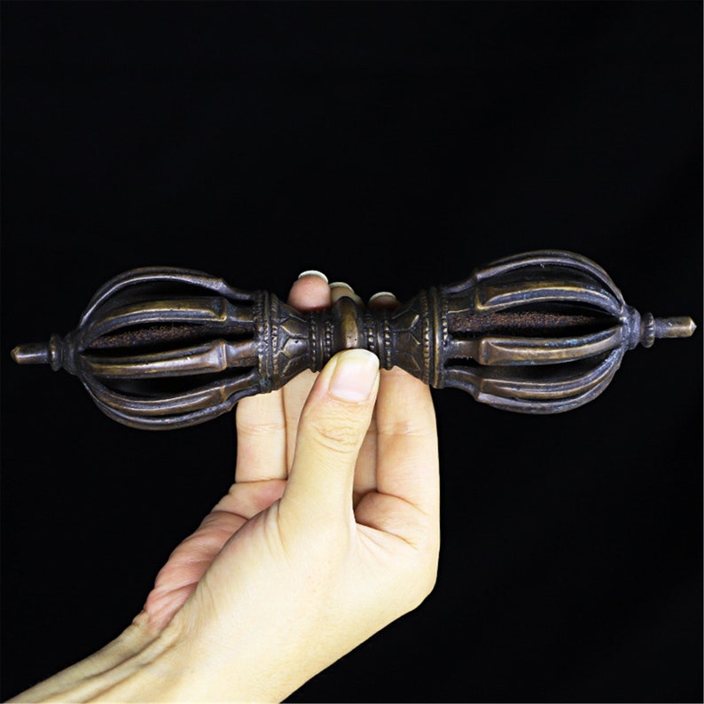 Powerful Vintage Vajra Dorje,Tibetan Tantric Buddhism (Vajrayana) Ritual Implement,Weapon of the Godhead,Handmade in Nepal