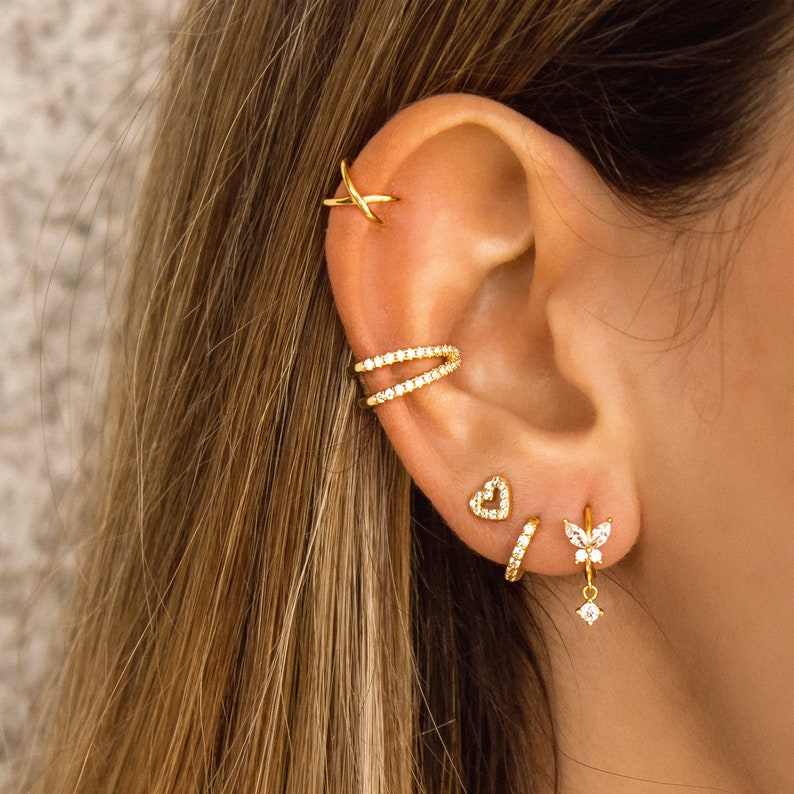 Pendientes colgantes pavé S925