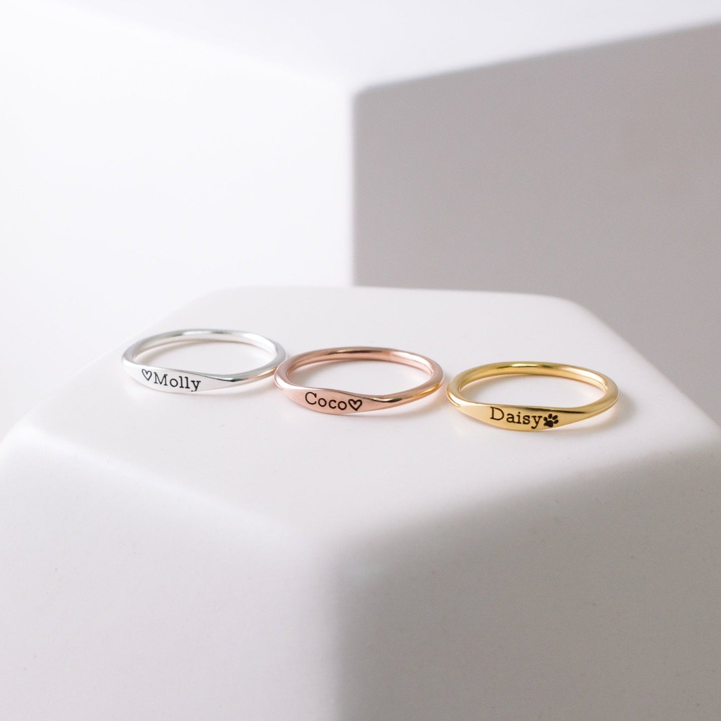 Anillo con nombre Arthur Skinny
