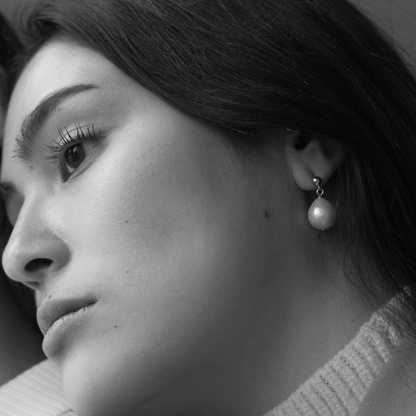 Pendientes de perlas barrocas