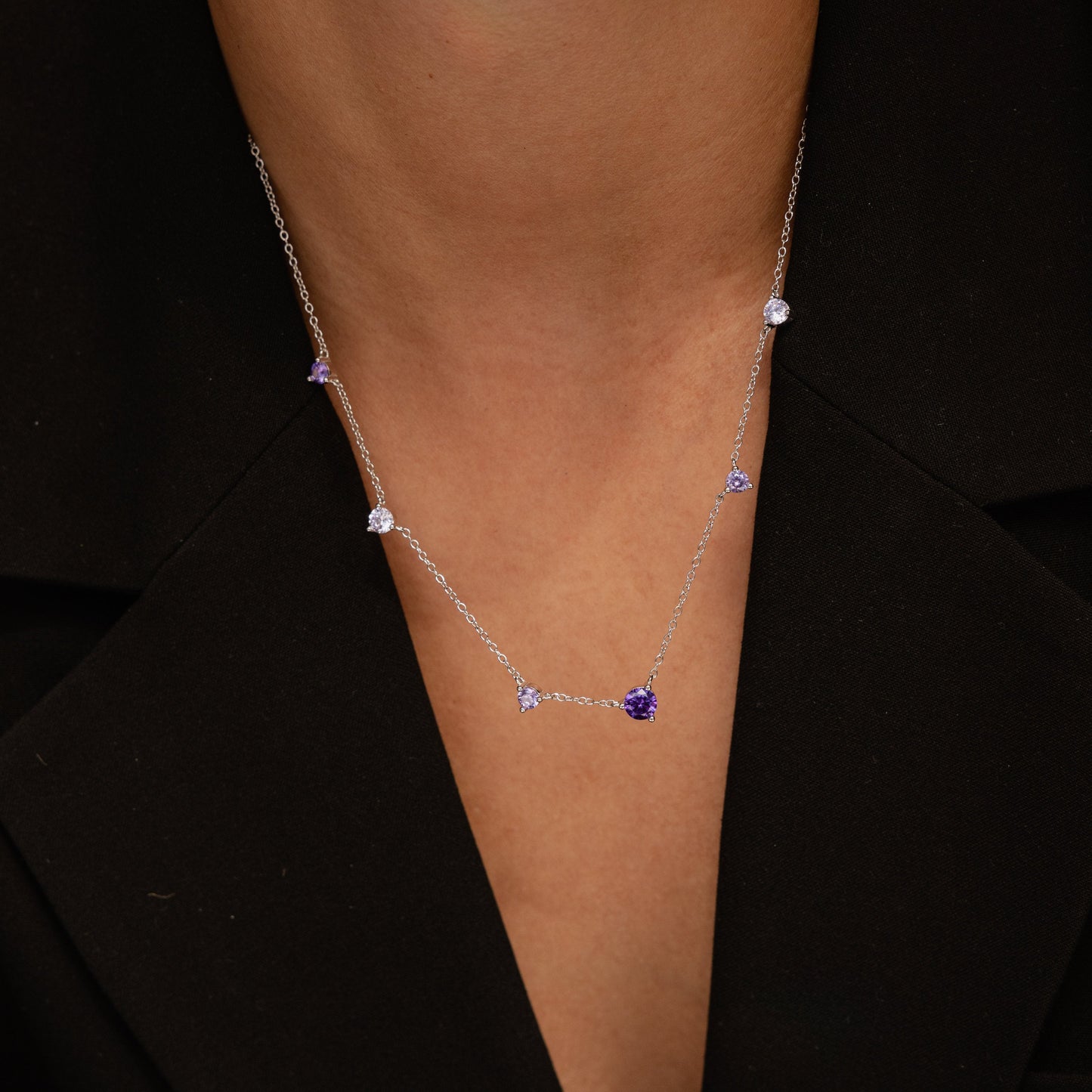 Collar de estación de amatista