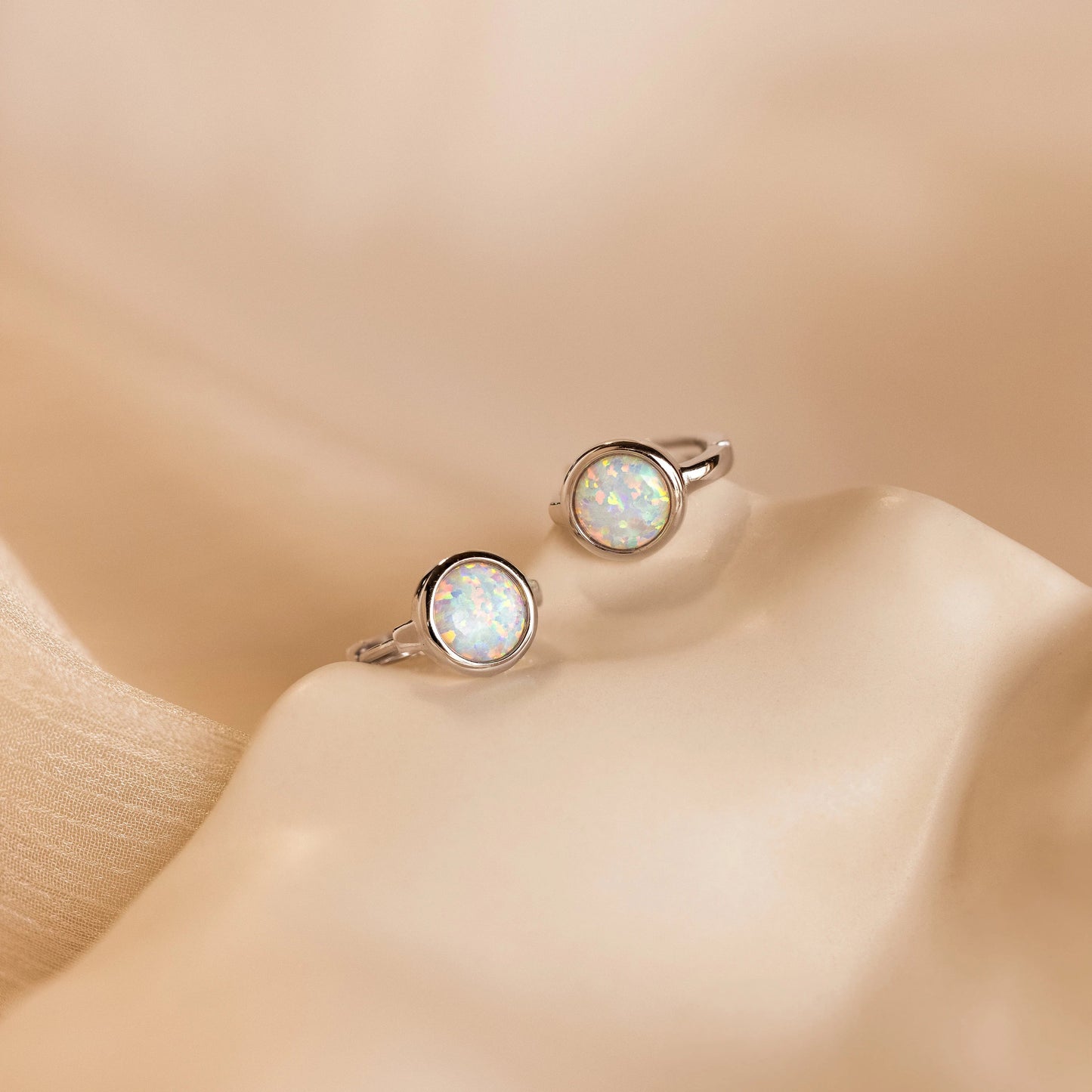 Opal Signet Huggies