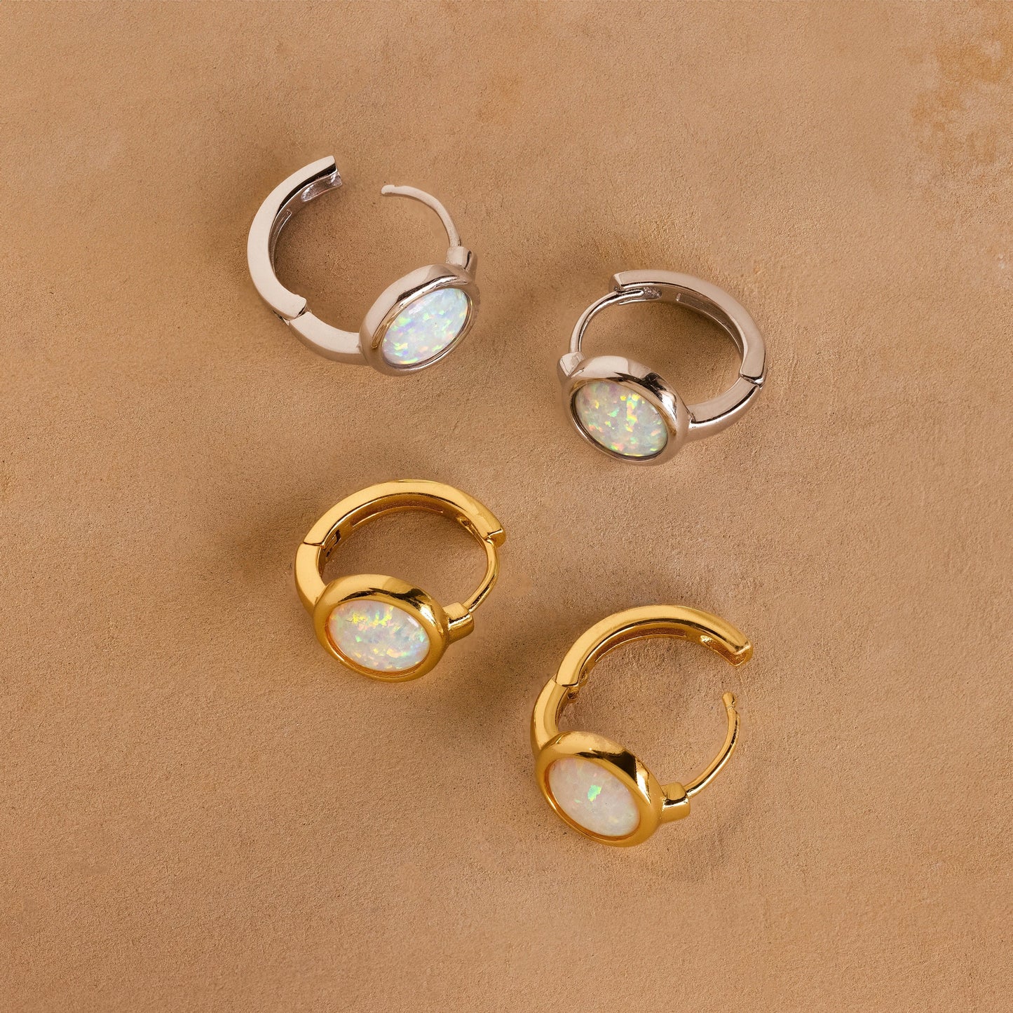 Opal Signet Huggies