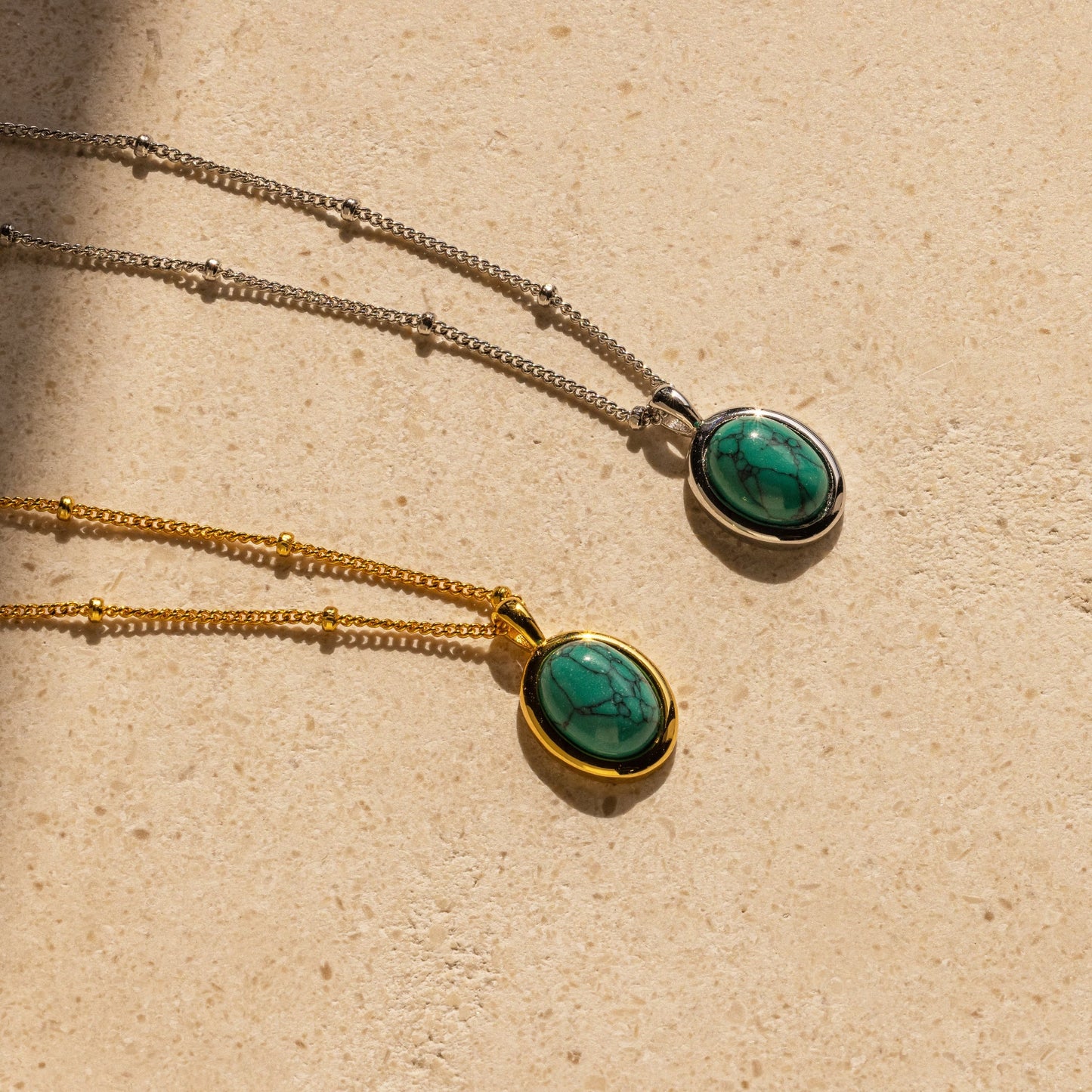 Collar colgante de turquesa