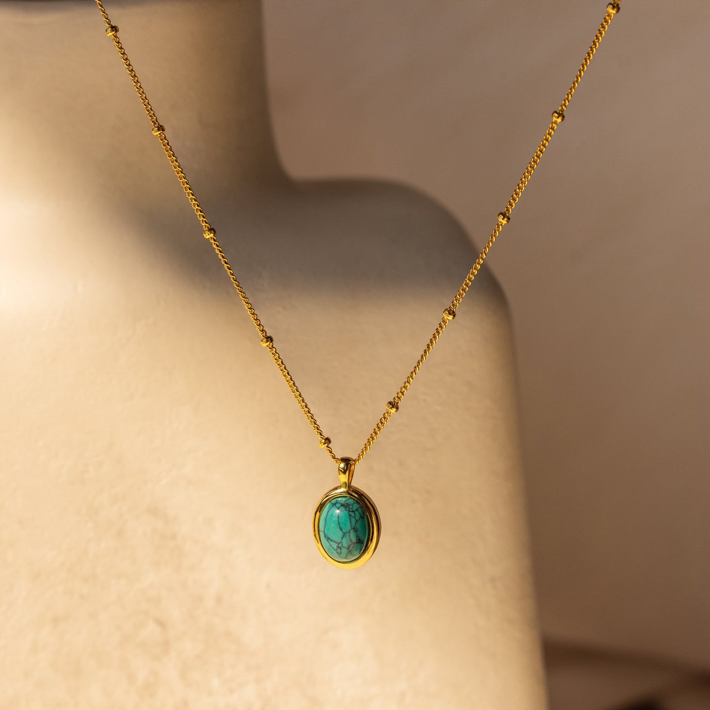 Collar colgante de turquesa