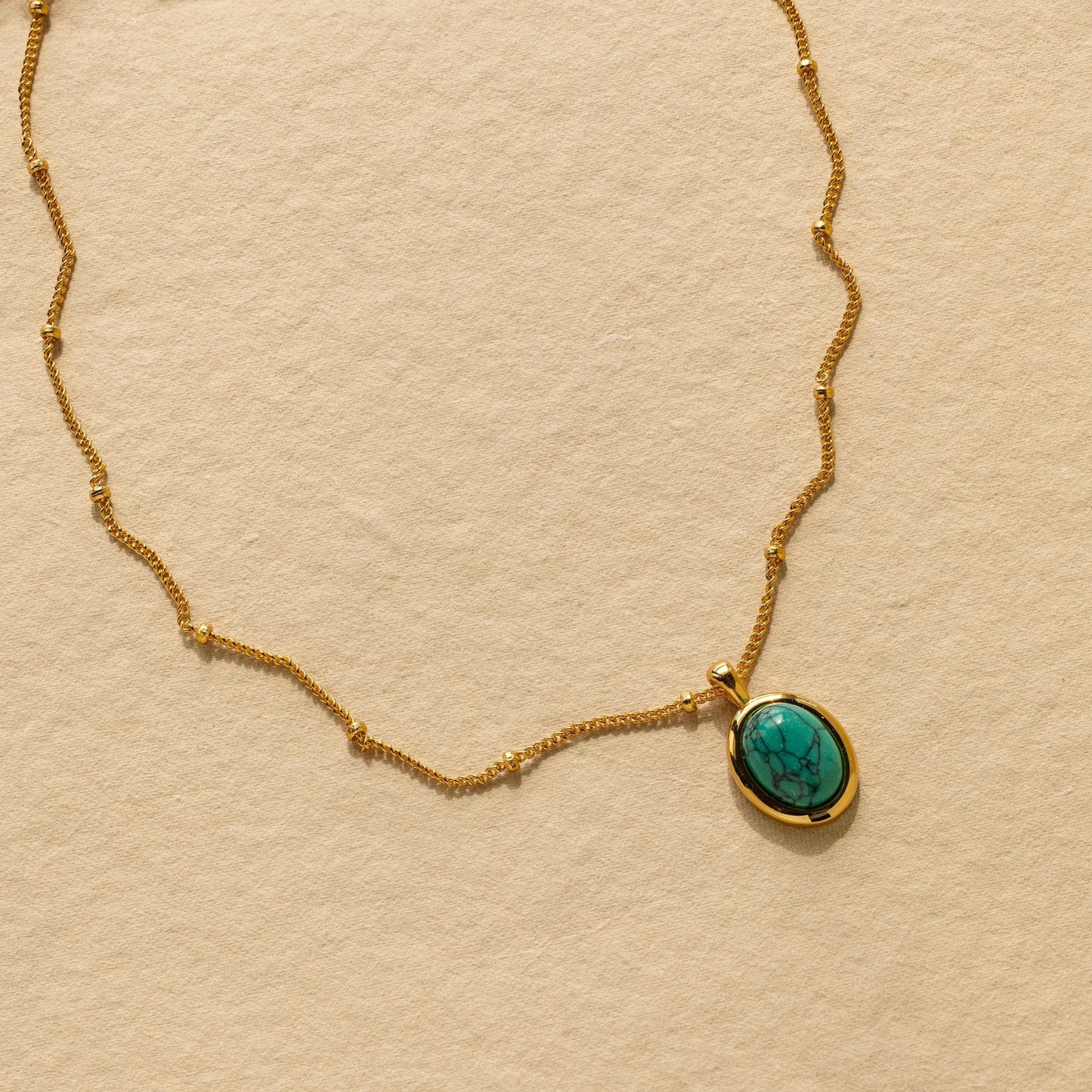 Collar colgante de turquesa