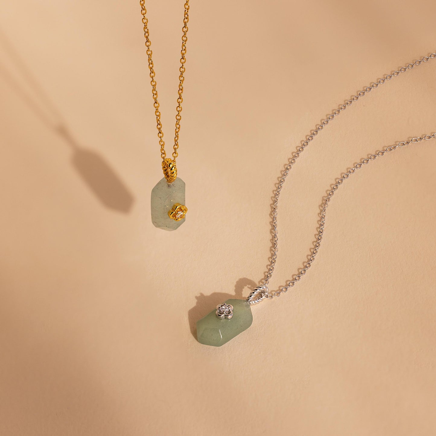 Collar de prisma de jade