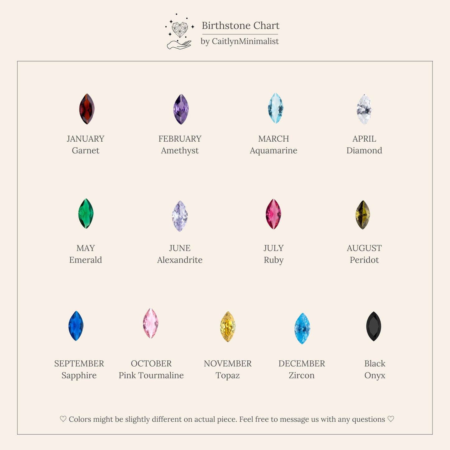 Tiny Marquise Birthstone Ring