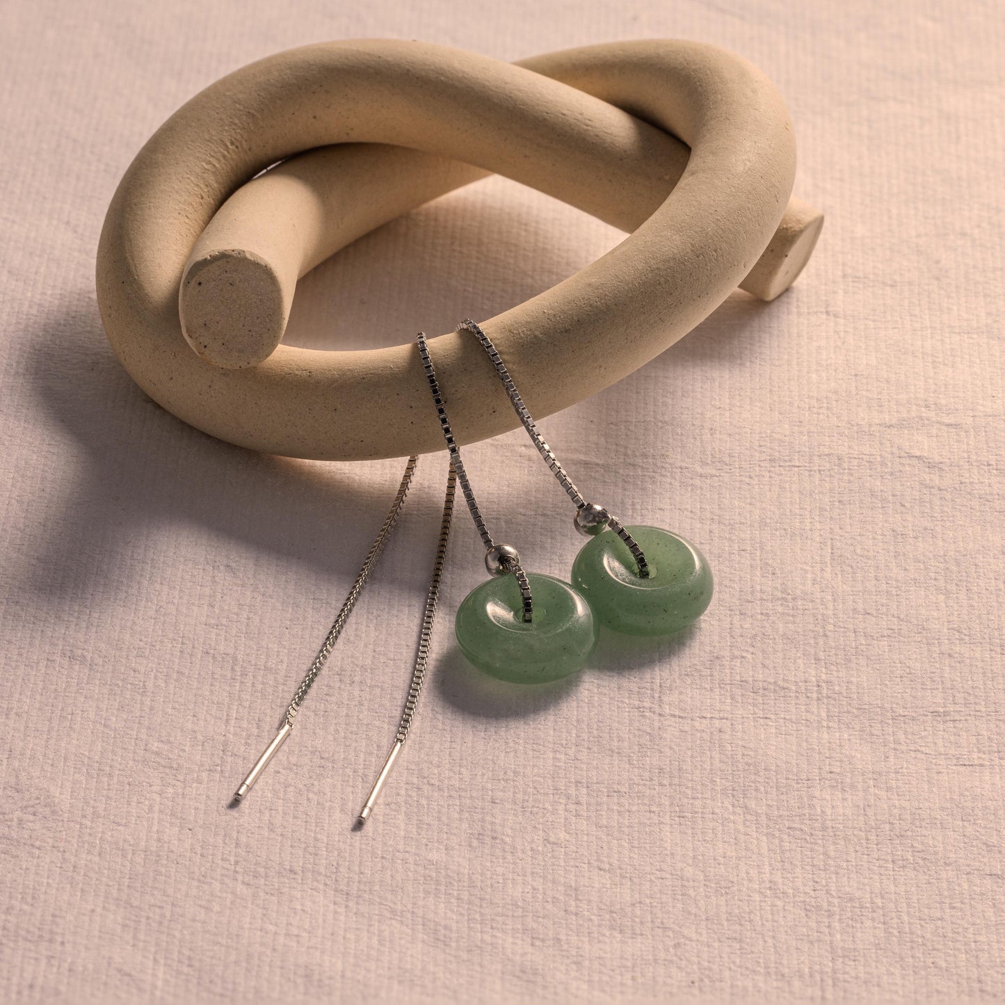 Jade Threader Earrings