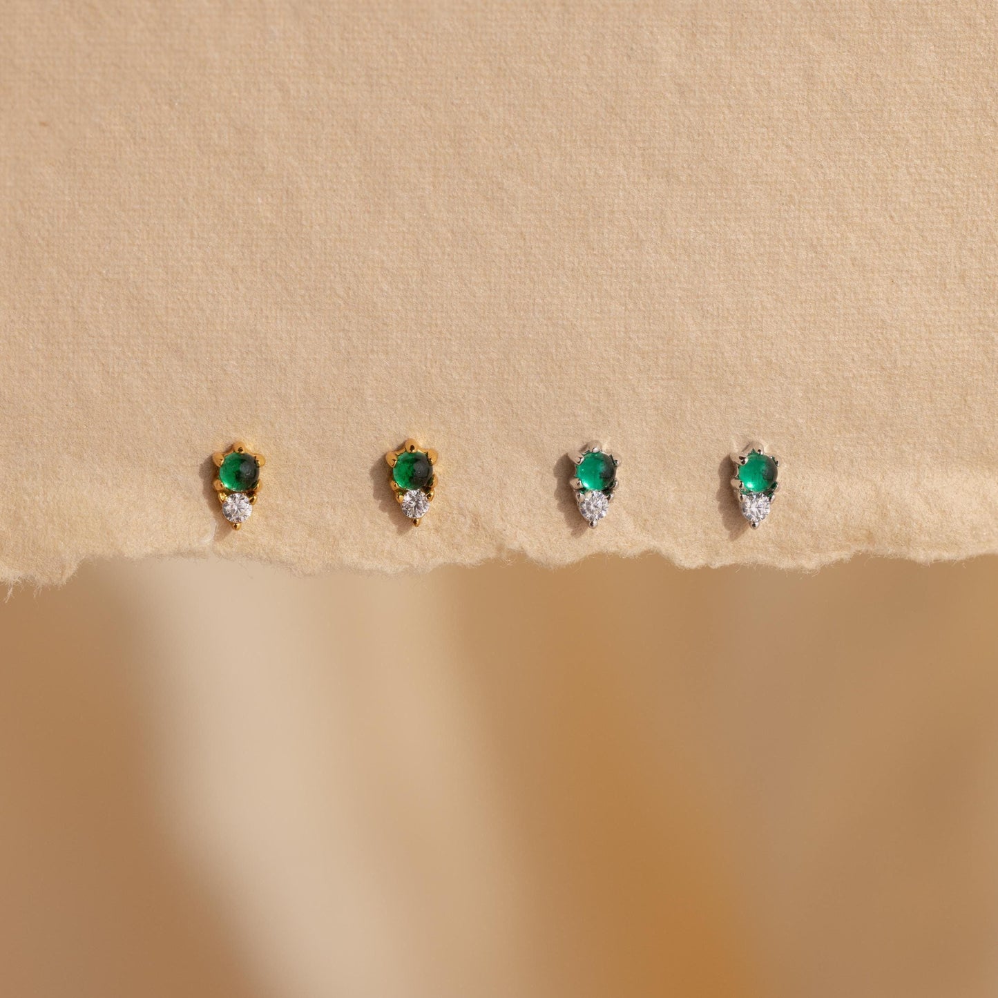 Raindrop Jade Studs