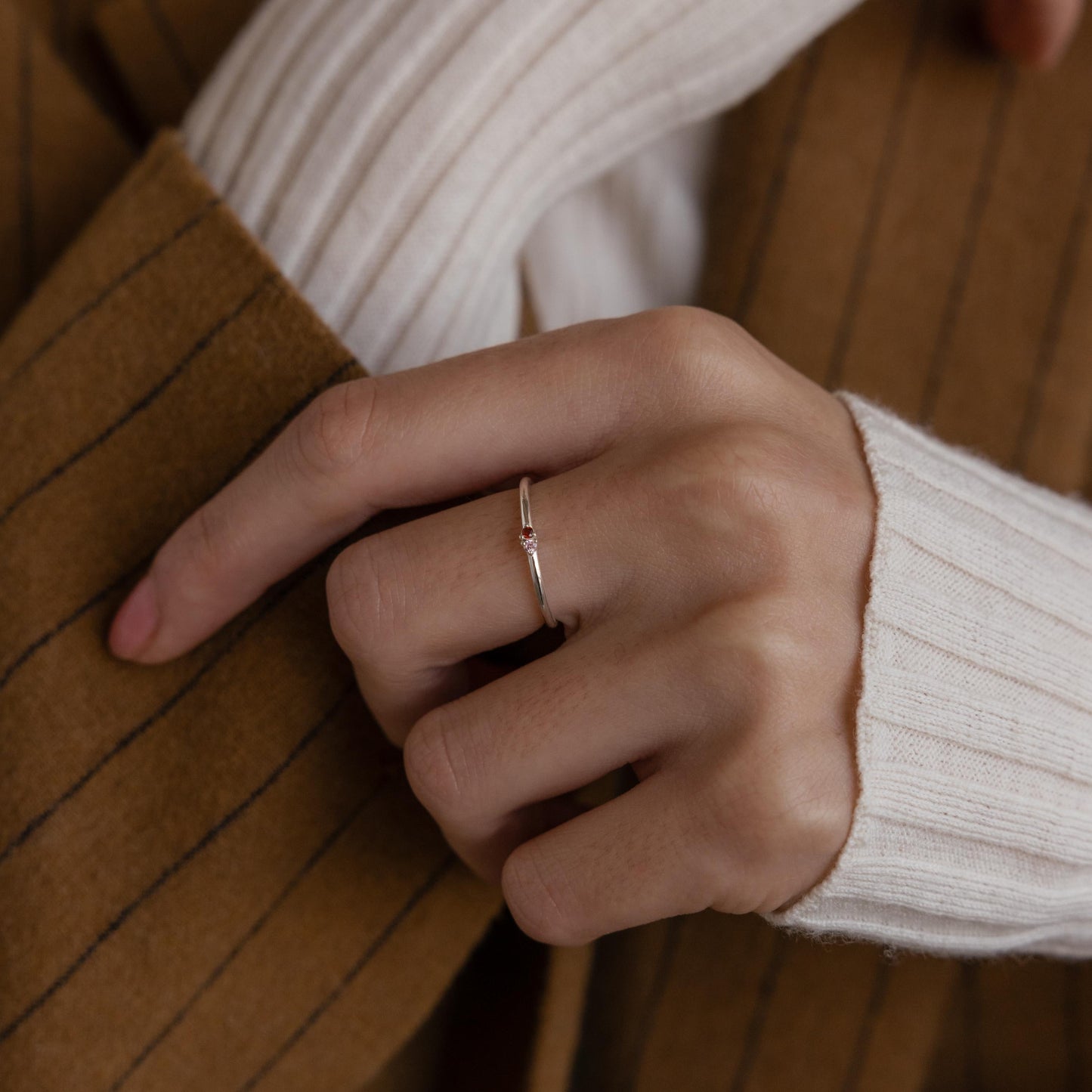 Mini Toi et Moi Birthstone Ring