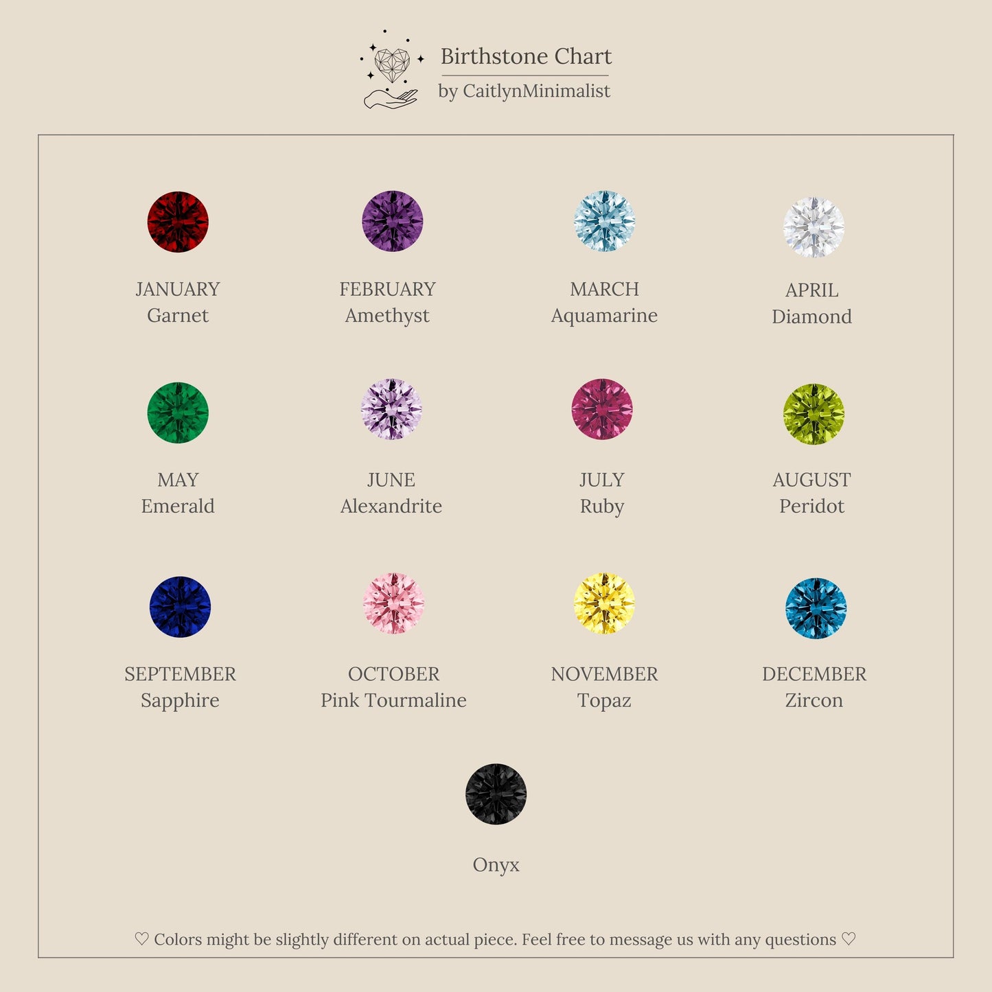 Vintage Multiple Birthstone Ring