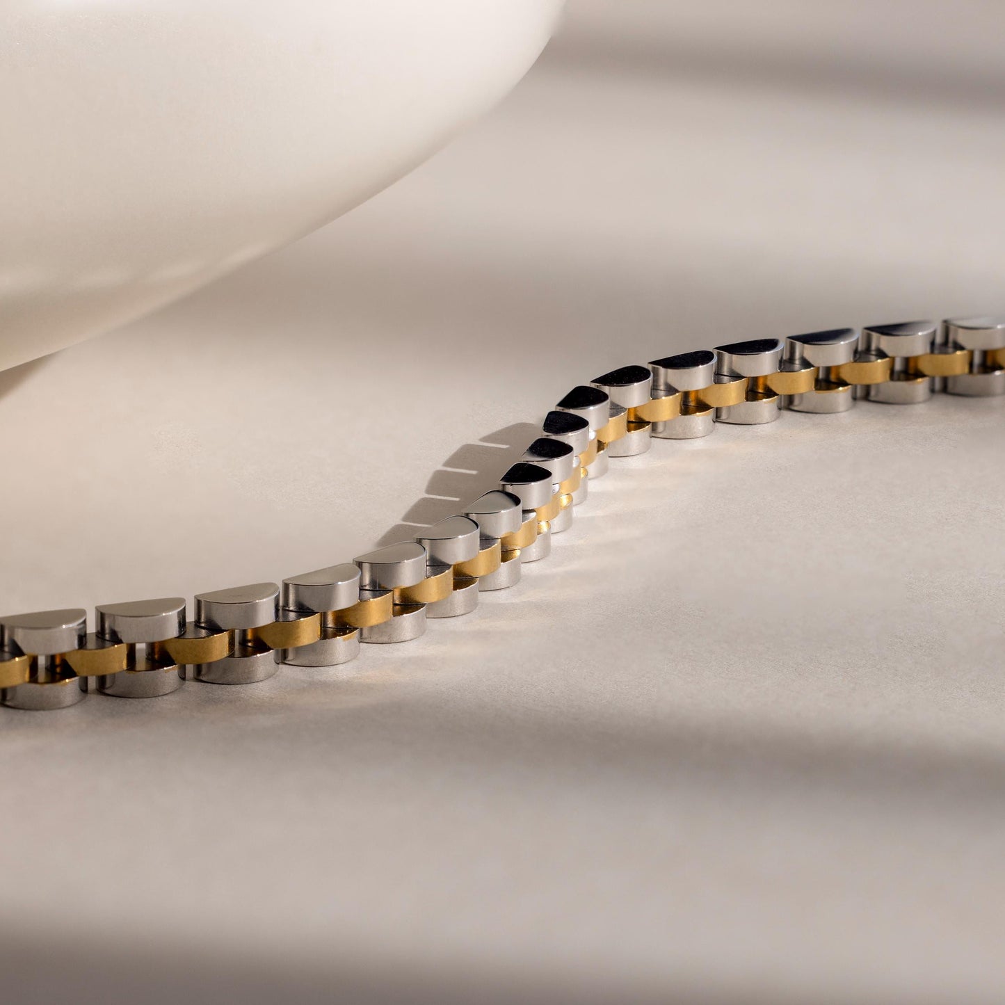 Mixed Metal Link Bracelet