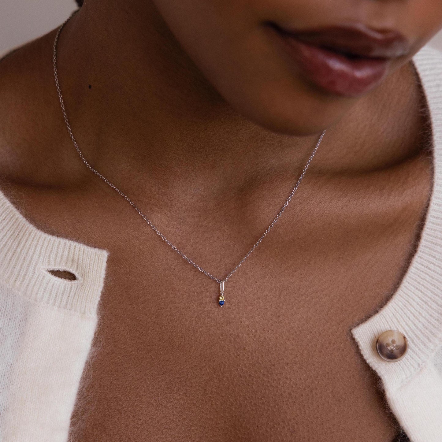 Dainty Duo Birthstone Charm