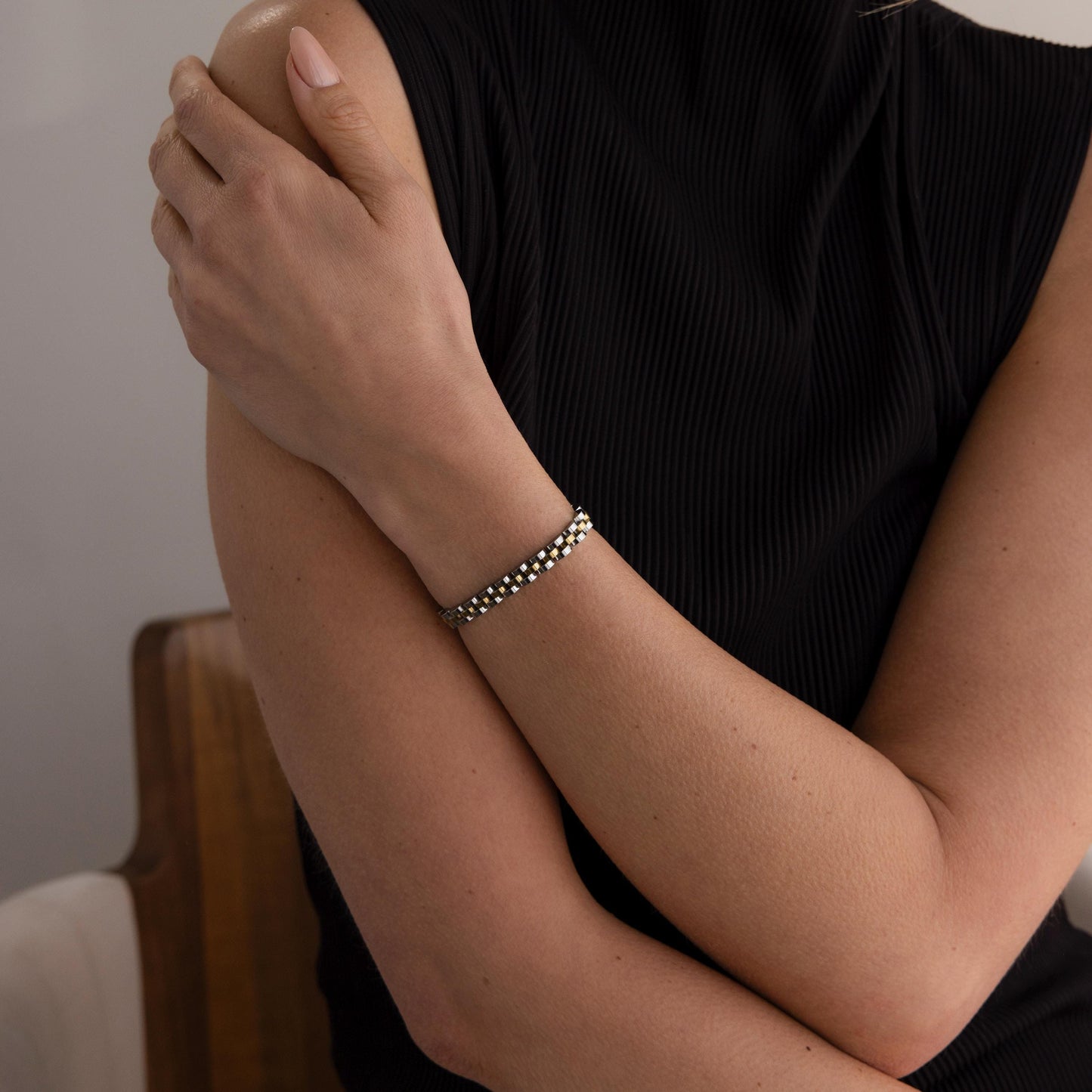 Mixed Metal Link Bracelet