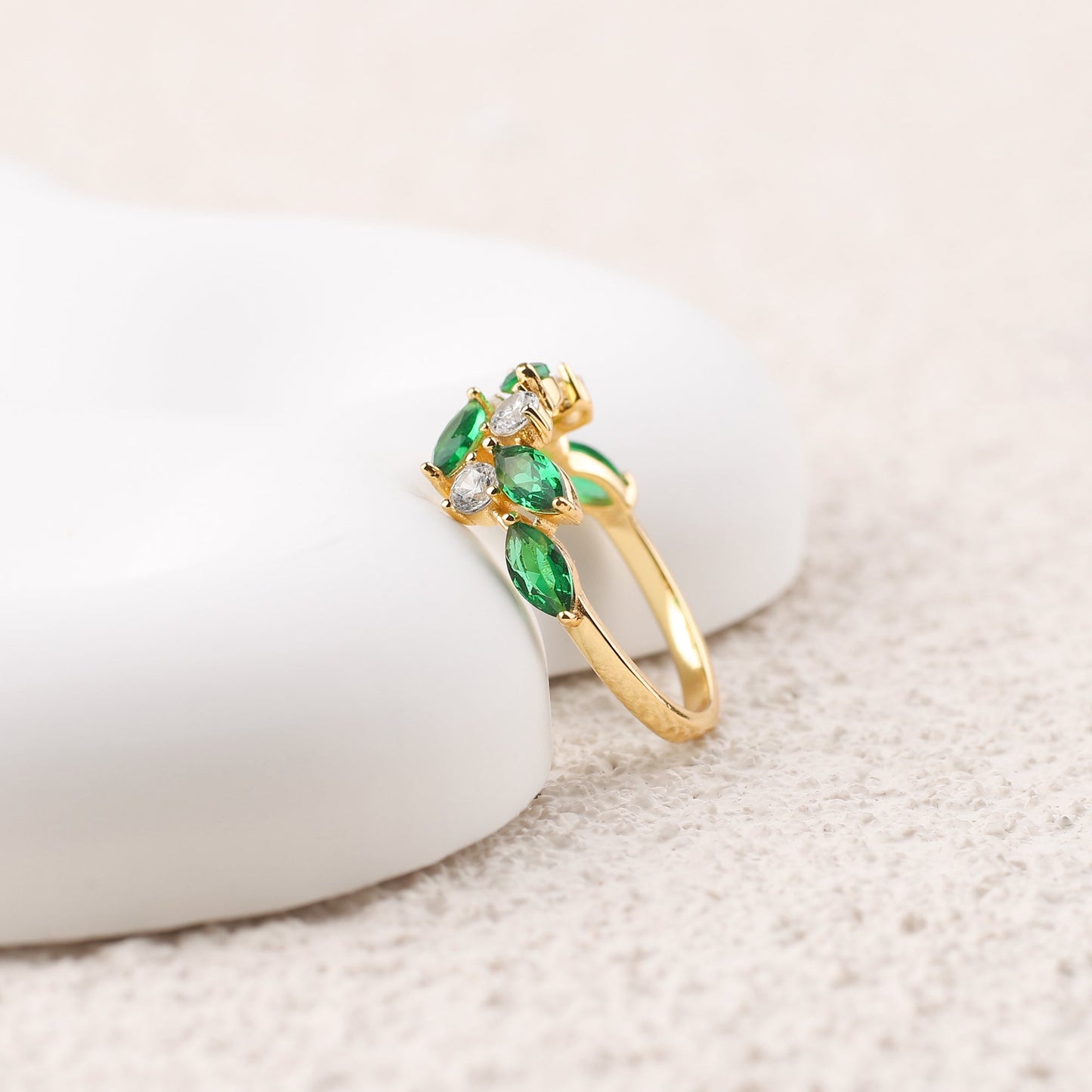 Marquis New Leaf Ring
