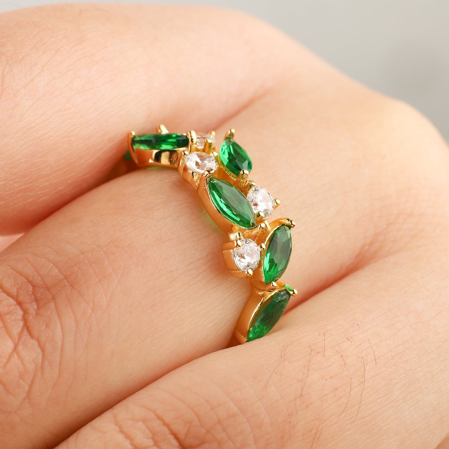 Marquis New Leaf Ring