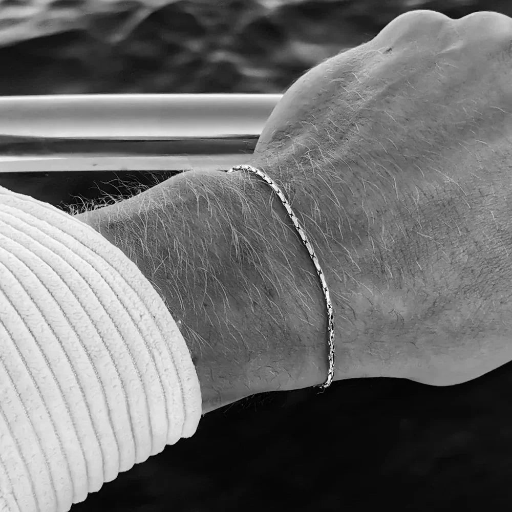 Men's Braided Wire Chain Bracelet