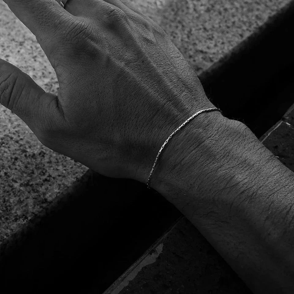 Men's Braided Wire Chain Bracelet