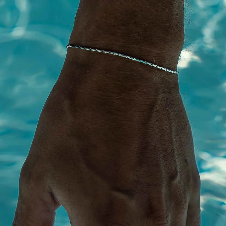 Men's Braided Wire Chain Bracelet