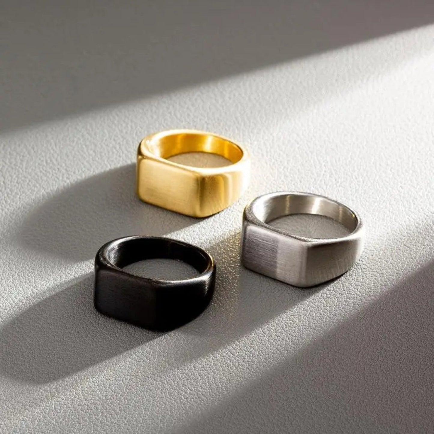 Men's Rectangular Signet Ring