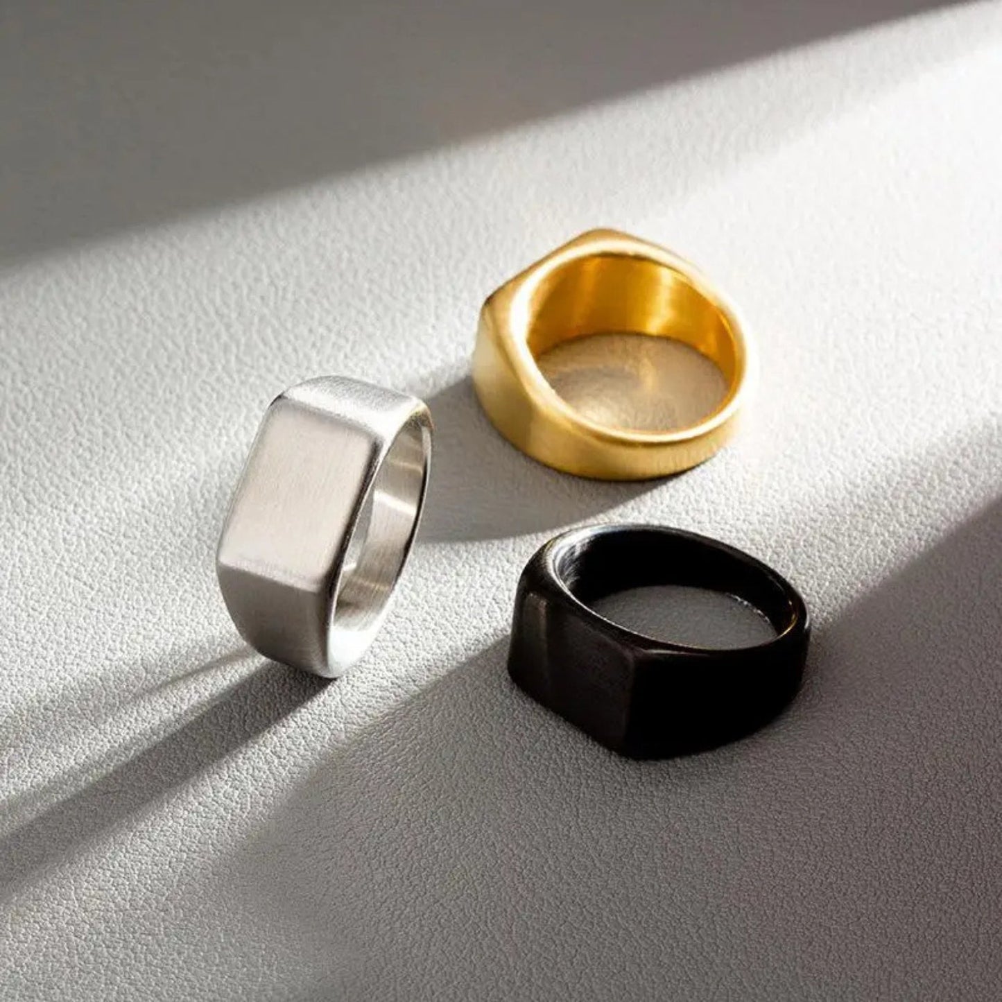 Men's Rectangular Signet Ring
