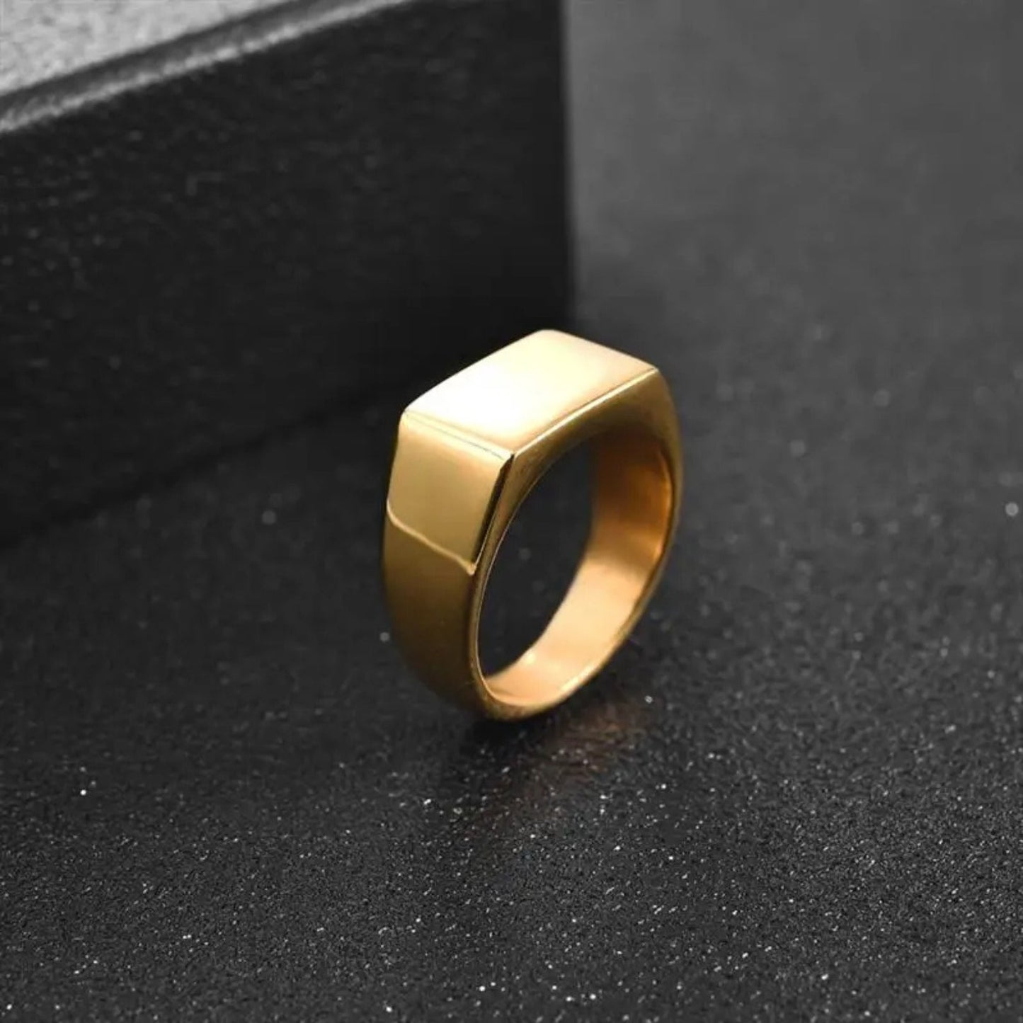 Men's Rectangular Signet Ring