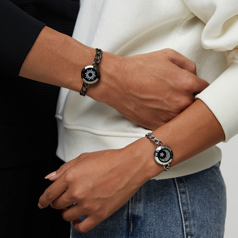 Sun&Moon Touch Bracelets Set - Touch Bling