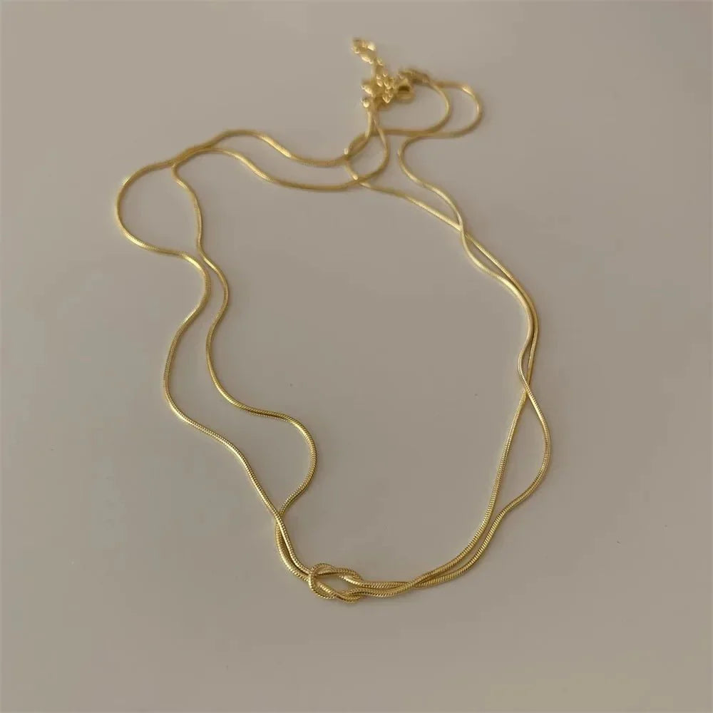 Mother & Daughter Eternal Bond Knot Necklaces