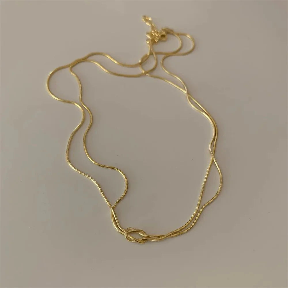 Mother & Daughter Eternal Bond Knot Necklaces
