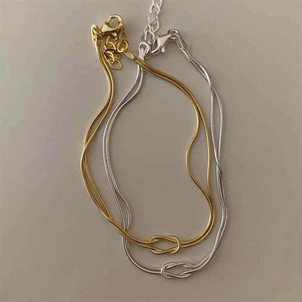Mother & Daughter Eternal Bond Knot Necklaces