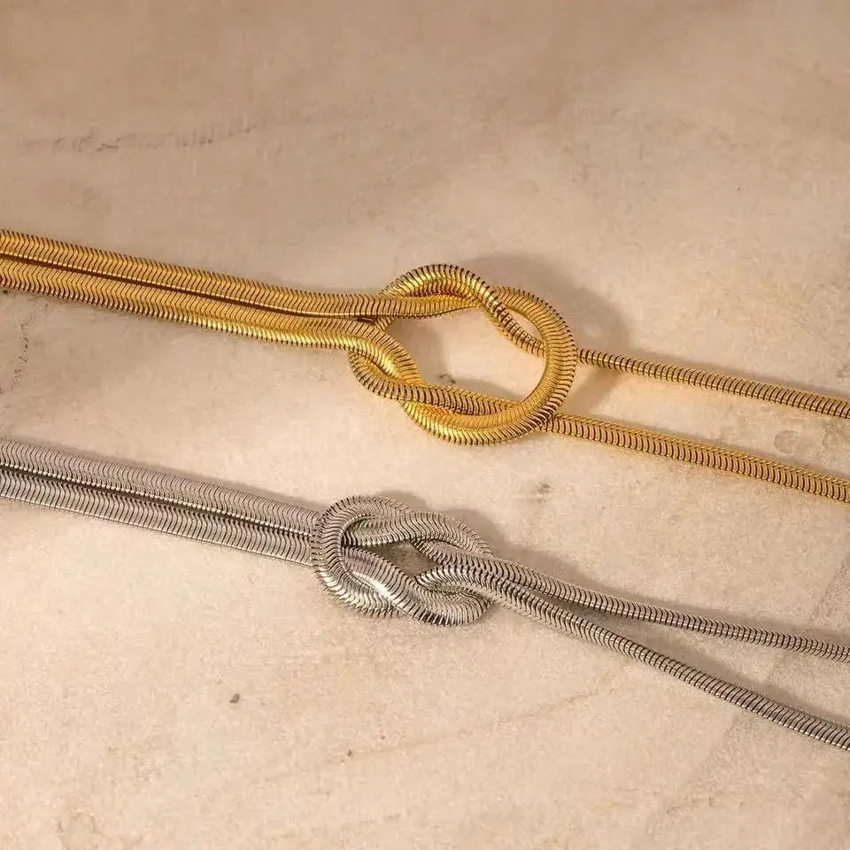 Mother & Daughter Eternal Bond Knot Necklaces