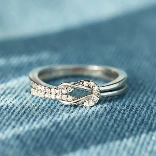 Mother & Daughter Eternal Bond Knot Rings