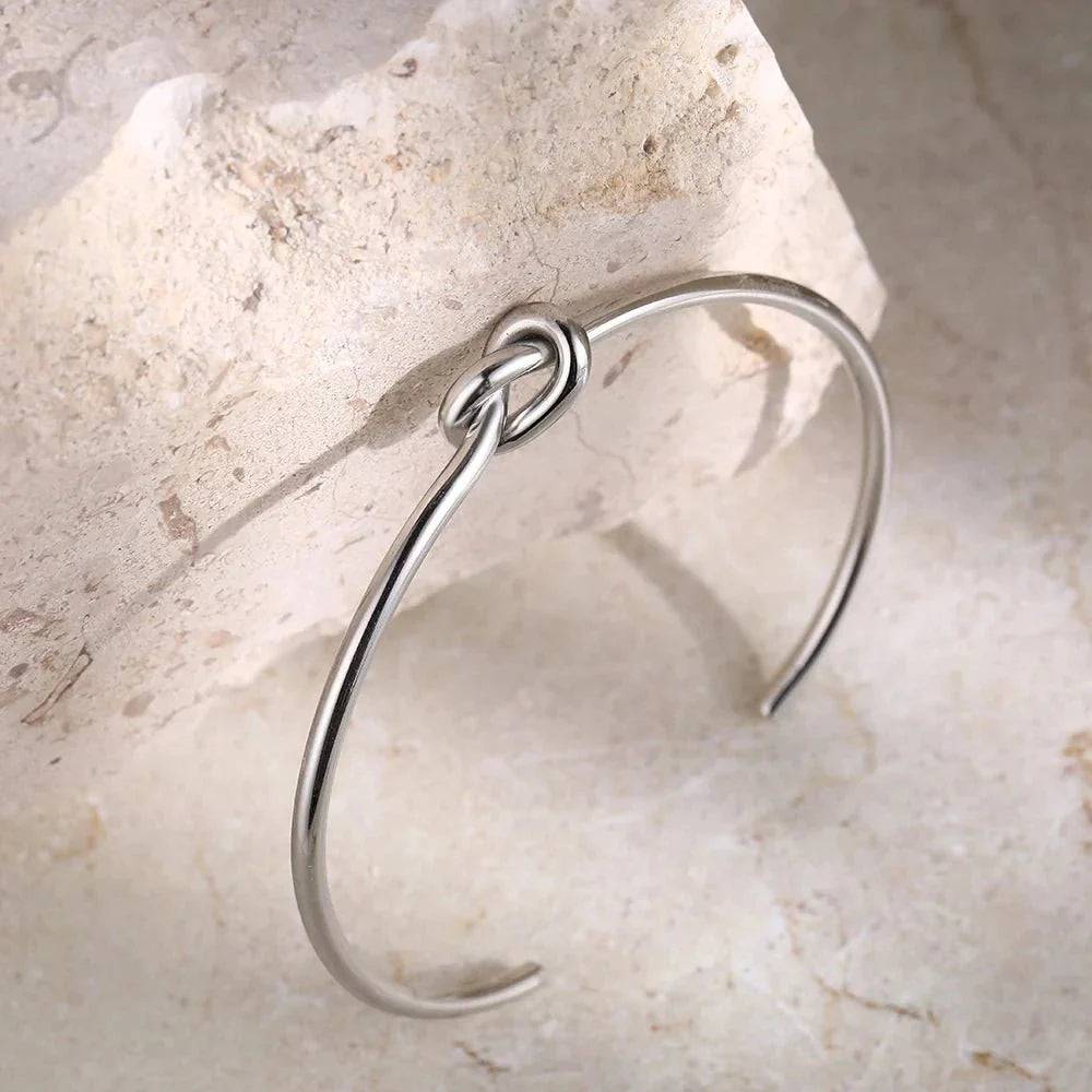 Mother & Daughter Infinity Knot Bracelet Bangle