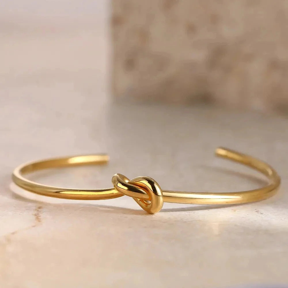Mother & Daughter Infinity Knot Bracelet Bangle
