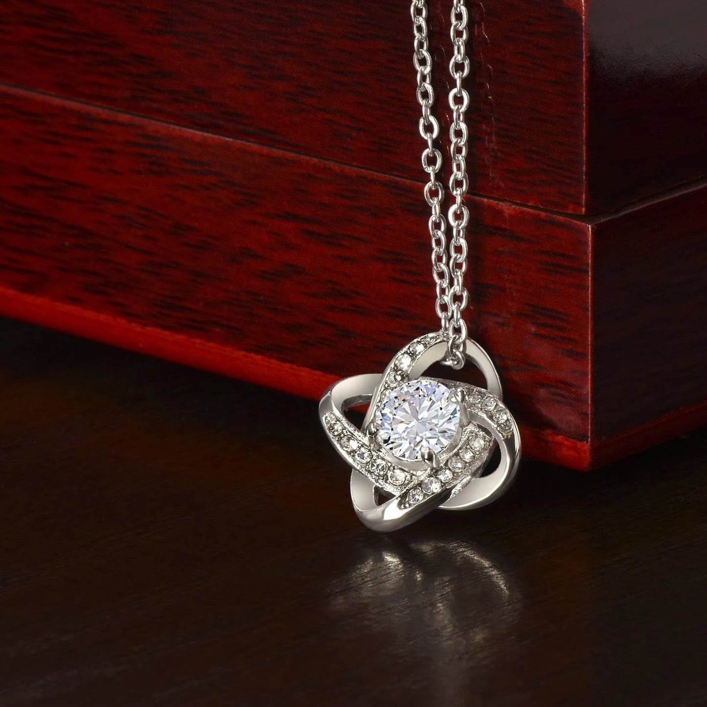Mother Daughter Love Knot Necklace