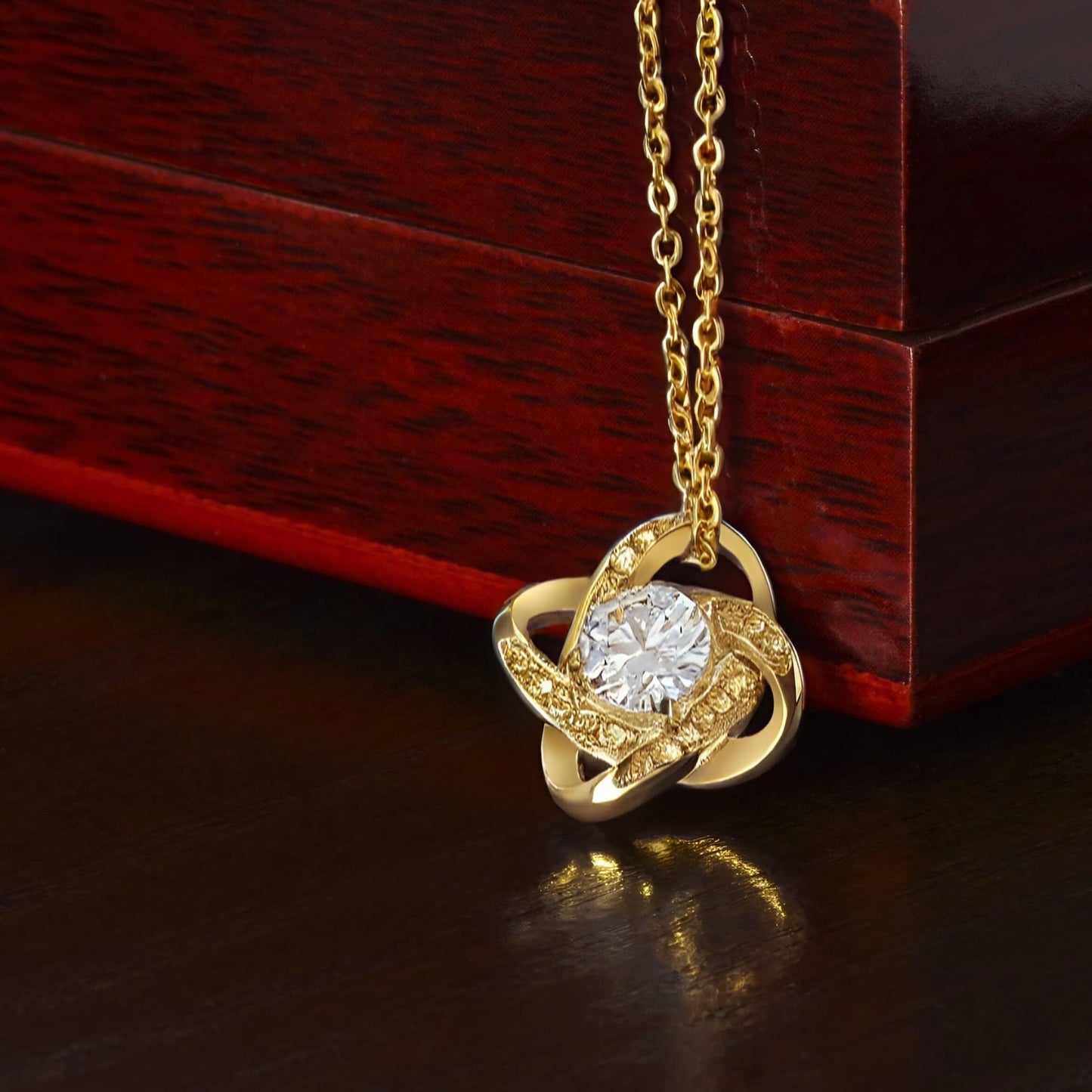 Mother Daughter Love Knot Necklace