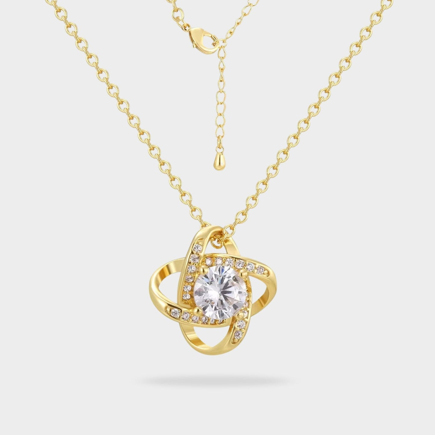 Mother Daughter Love Knot Necklace