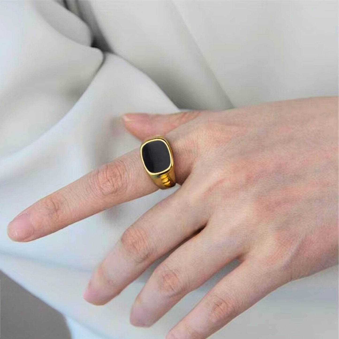 Onyx Signet Rings