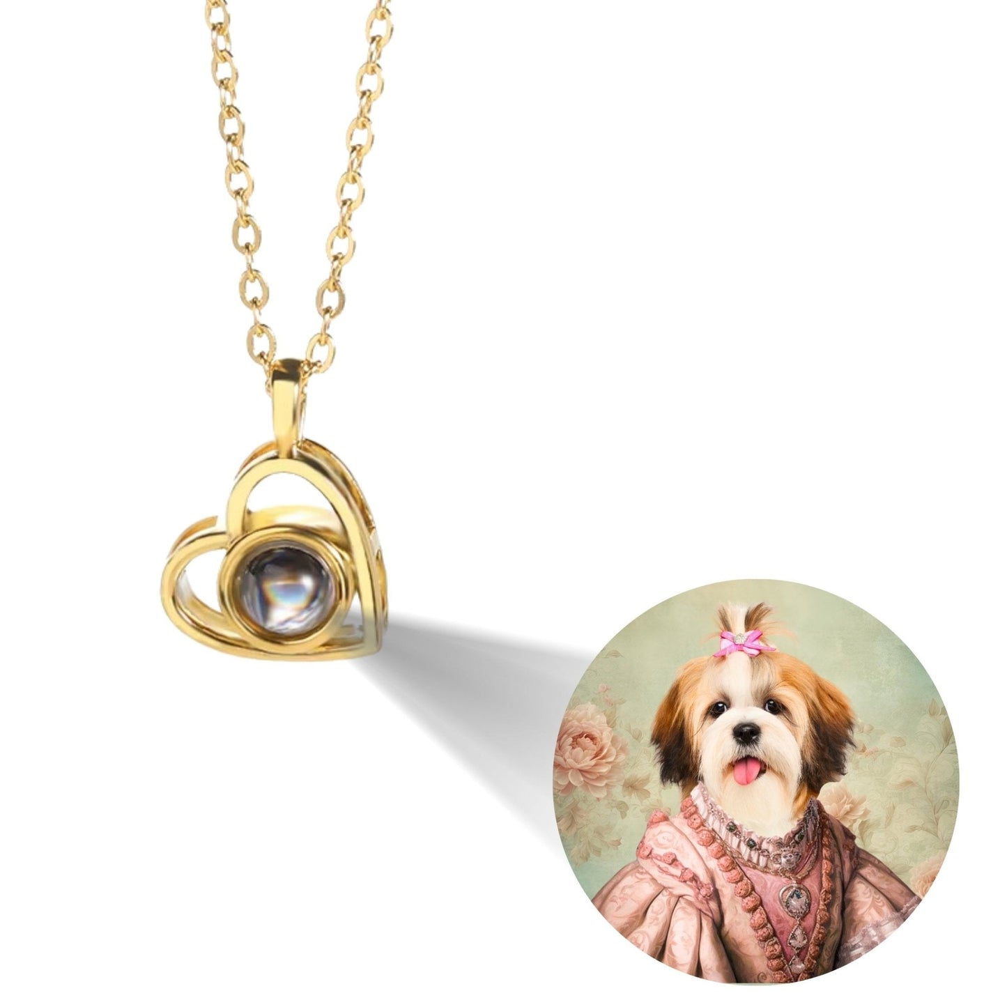 Personalized Pet Photo Projection Jewelry