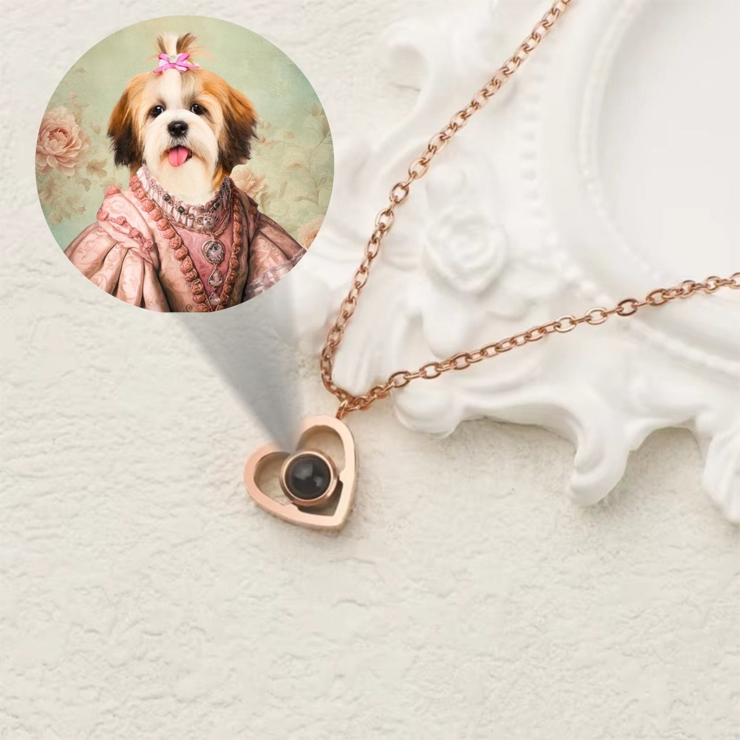 Personalized Pet Photo Projection Jewelry