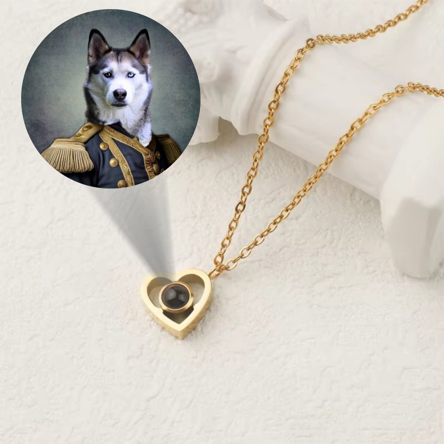 Personalized Pet Photo Projection Jewelry