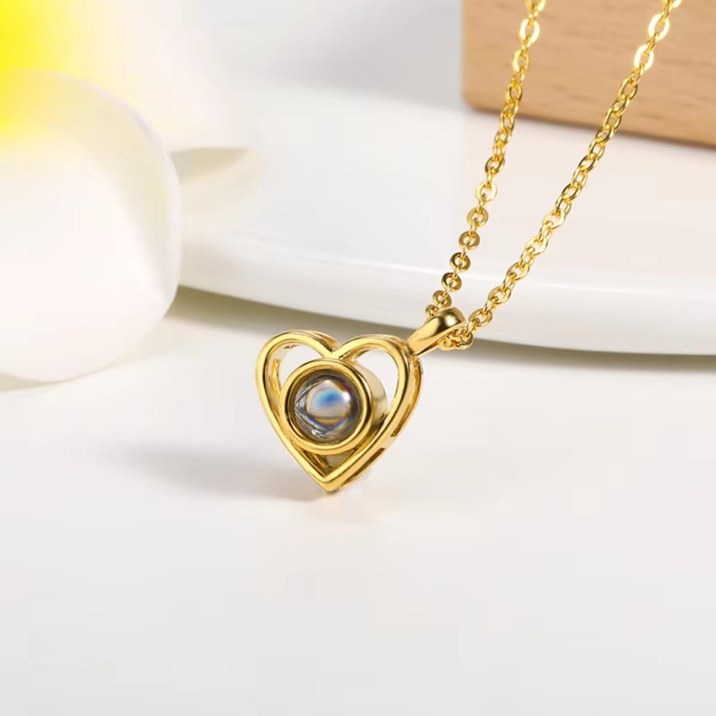 Personalized Pet Photo Projection Jewelry