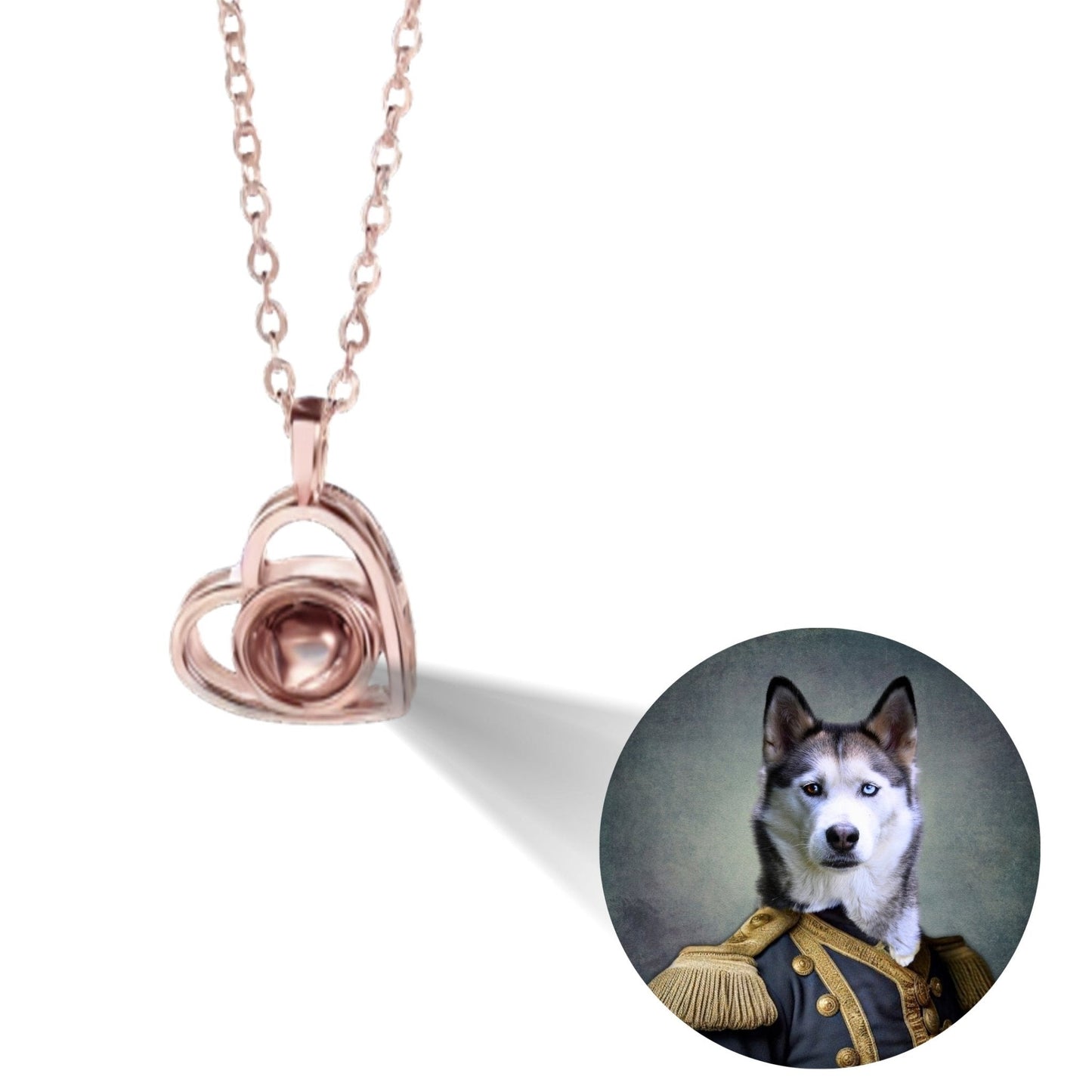 Personalized Pet Photo Projection Jewelry