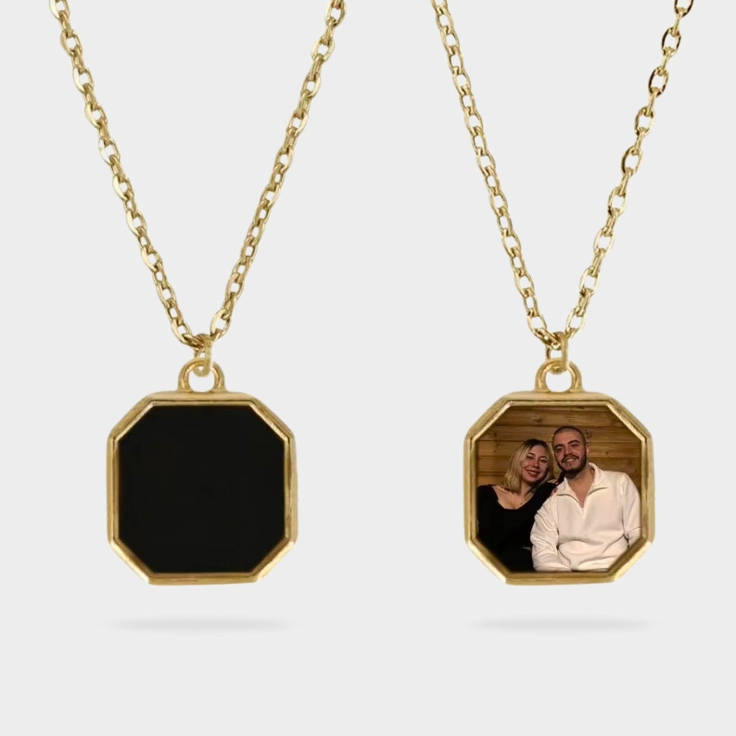 Photo Necklace with Heat Activated Hidden Picture